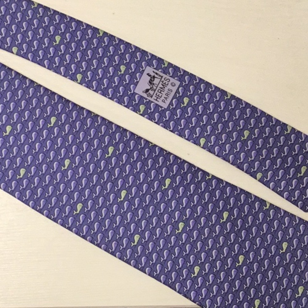 Hermès Whimsical Print Necktie